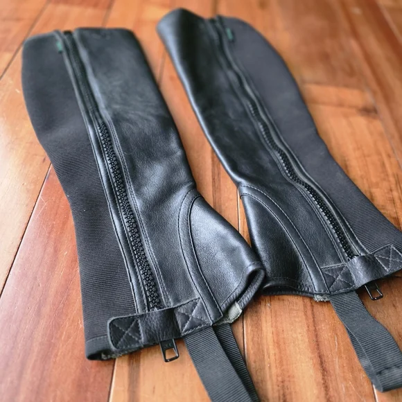 Ariat Leather Half Chaps - Size AST (Small Tall) English Riding Horseback - Picture 2 of 6